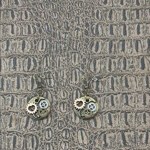 Steampunk Gear Earrings
